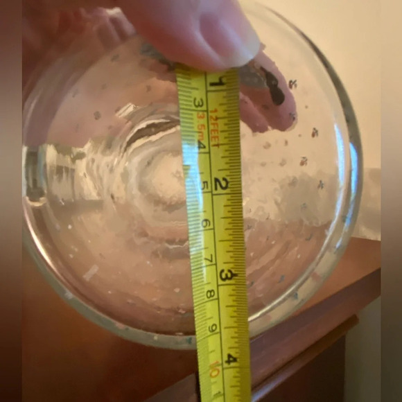 Vintage 1988 CHD Anchor Hocking Country Cat Glass Jar Canister Kitty Rose Lace - Picture 11 of 12